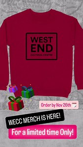 AT LAST! WECC merch is for sale! Please check our IG bio or website for more info. The order deadline is November 26th. We’re doing an order-ahead model because it results in less waste and is more sustainable. Items will be available for pickup at The WECC Dec 11th-19th, Monday-Friday 10am-5pm. If you want to leave your items with us until we’re back in the office in the new year, that’s ok too. When you purchase a WECC shirt you’re supporting an arts non-profit and registered charity, and we a