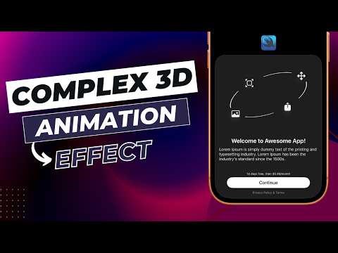 Complex 3D Animation Effect Using SwiftUI | BlueNote's 3D Paywall Effect | Xcode 26