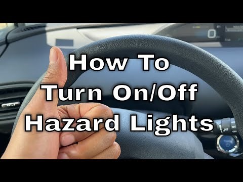 How to Turn On and Off Hazard Lights/Hazard Flashers Inside Of a Car