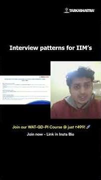 IIM Interview Process Explained | WAT GD PI Pattern for MBA Admissions