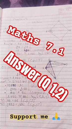 class9 sub maths exercise 7.1 (Q 1,2) #studNestX #shortvideo