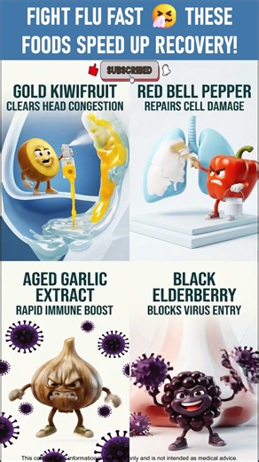 Fight Flu FAST 🤧 These Foods Speed Up Recovery! #healthtips #healthyfood