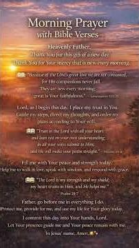 Morning Prayer with Bible Verses ☀️ Start Your Day with God.