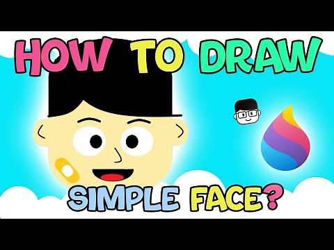 How to draw a simple Face in Microsoft Paint 3D | Digital Art for Kids