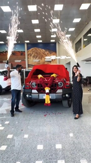 Dream Car Complete 😍 | Red Thar ROXX Showroom Delivery ❤️‍🔥🔥 #shorts #viralvideo #youtube