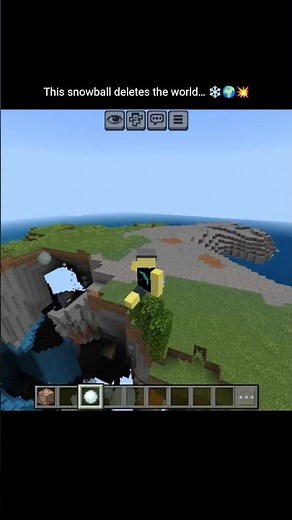 Minecraft But Snowballs Destroy Everything ❄️💥