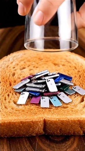 Dropping an iPhone on Soft Bread 😱 | Oddly Satisfying ASMR #shortsfeed #asmrsounds #status