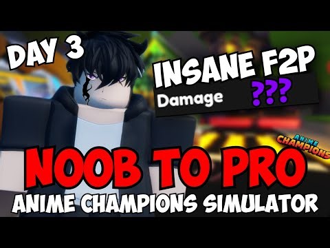 [Day 3] SPEED RUNNING Anime Champions Noob To Pro