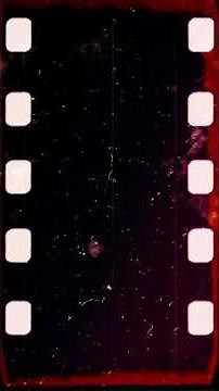 Vertical 4K Old Film Strip Super 8 Dark Scrolling Kodak Overlay | Snowman Digital