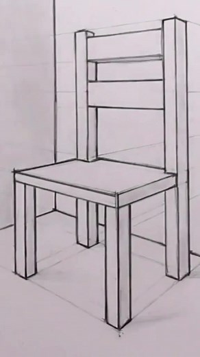 How to Draw a 3D Chair | Step by Step Tutorial