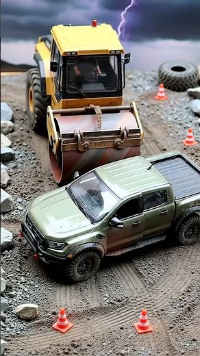 Insane RC Demolition: Crushing Cars with Heavy Equipment! 🚧