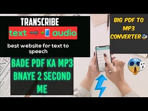 convert big pdf to MP3 | text to MP3 converter website