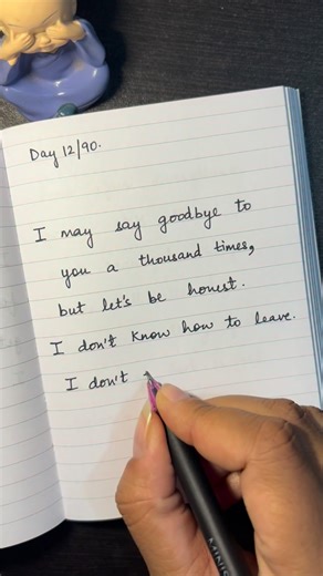 TheIntrovertInsights on Instagram: "The hardest part isn’t saying goodbye—it’s actually wanting to. ✍️✨ Day 12 of 90, and the words are getting a little more honest. Sometimes we stay in the “goodbye” phase because we aren’t ready for the “gone” phase. Has anyone else ever felt stuck between holding on and letting go? Journaling aesthetic, handwritten quotes, emotional vulnerability, self-reflection, 90-day challenge, notebook therapy, How to start journaling, Deep quotes about letting go, Mindf