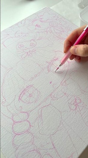 The easiest way to transfer your drawing to canvas #art #ArtTutorial #DrawingTips #HowToDraw #sketch