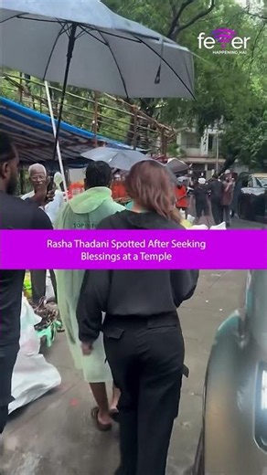 Rasha Thadani Wins Hearts with Her Graceful Temple Visit Look #shorts