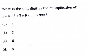 What is the unit digit in the multiplication of1 × 3 × 5 × 7 ... | Filo