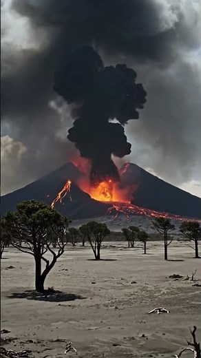 ⚡ EPISODE 07 – Volcanic Shockwave 💥 The Earth Trembles (8K Ultra Realistic) #volcano #fire #nature