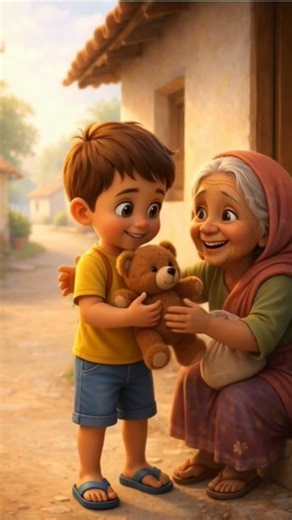 boy helping poorlady#cartoon #animation #viral #trending #shortsfeed