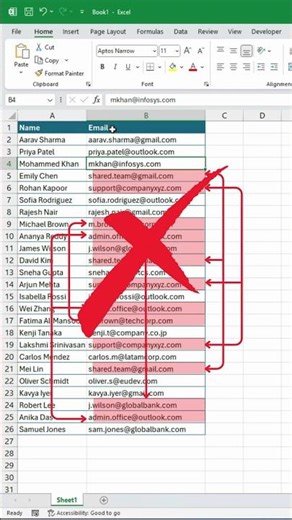 Excel Remove Duplicates | Keep Unique Names & Clean Emails
