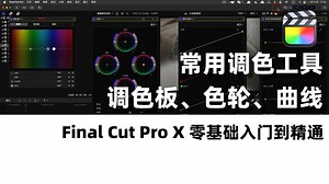 【FCP教程】常用调色工具⎮颜色板、色轮、颜色曲线、色相/饱和度曲线