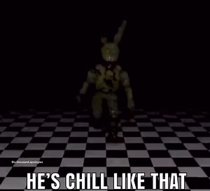Apologist🃏 on Instagram: "Springtrap gets all the ladies🫣 - - - #meme #memes #memesdaily #trending #relatable #fnaf #fivenightsatfreddys #fnafmemes #springtrap #chill #explore #explorepage #cursed #cursedmemes #cringememes #cringe #funnymemes #lmao #college"