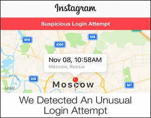Instagram Unusual Login Attempt Warning?