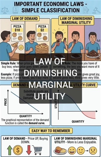 Law of diminishing marginal utility #ssc #sscmts #sscgd