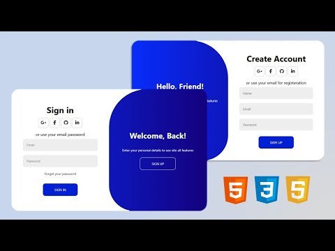 Animated Login + Registration Form Using HTML CSS & JavaScript | FMK Tech - پښتو