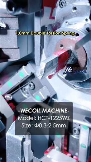 WECOIL HCT-1025 making double torsion spring with high precision and high stability