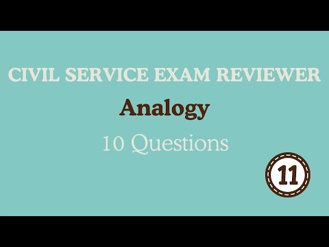 Civil Service Exam Reviewer 2026 | Analytical Ability | Analogy 11 | CSC Reviewer 2026 #cse2026