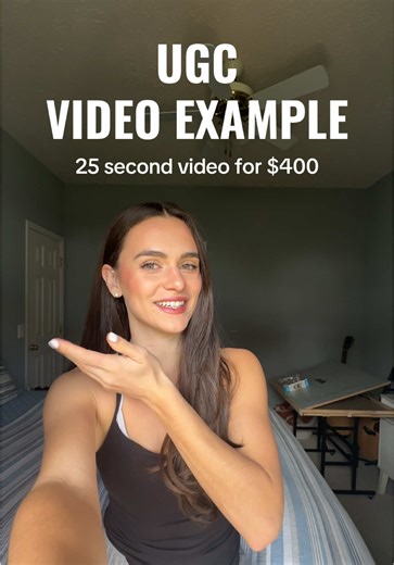 Here is a UGC example video I made for a brand! 25 second video for $400! This was an INBOUND deal! #ugc #ugccreator #ugccontent #ugccontentcreator #ugcexample