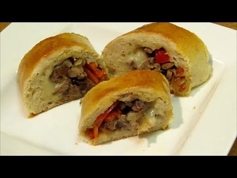 Cheesesteak - Stromboli - Steak and Cheese Stromboli Recipe