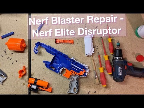 Repairing a Nerf Blaster, Nerf Elite Disruptor, simple tools, repair guide