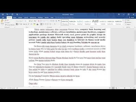 Computer Basic Learning, software, hardware computer and computer operating system guide in Hausa.