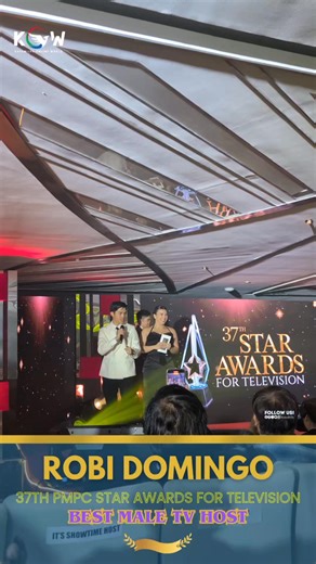 25K views · 500 reactions | #RobiDomingo won his first Best Male TV Host at the 37th PMPC Star Awards for TV. #BPXPMPC2025 #BPStarOfTheYear | Kapamilya Online World | Facebook