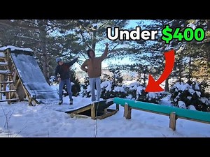 How to build a backyard ski rail setup STEP-BY-STEP