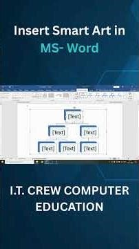 Smart Art Option in MS Word || How to use Smart Art in MS Word #shorts