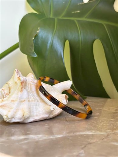 Hawaiian Design Jewelry Faux Carved Tortoise Shell Bangle Arm Cuff - Etsy