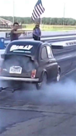 fiat 500 drag race #dragracing