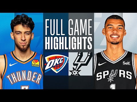 THUNDER at SPURS | FULL GAME HIGHLIGHTS | February 29, 2024