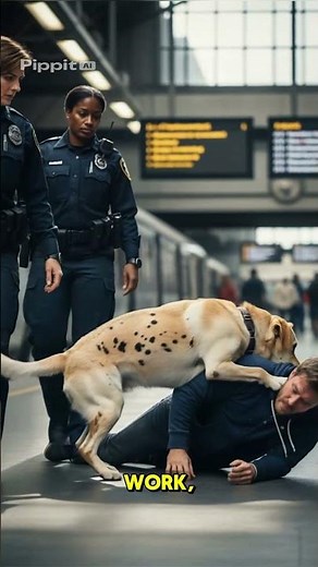 Amazing K9 Stops Criminal at the Train Station! 🔥| #shorts