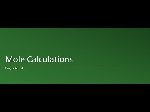 AICE Chemistry | Chapter 3.5: Mole Calculations