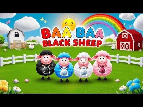 Baba Black Sheep 🐑 | Popular Kids Rhyme | 3D Cartoon Animation for Children