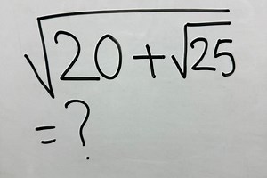 What is the value of  \sqrt{20   \sqrt{25}} ?... | Filo