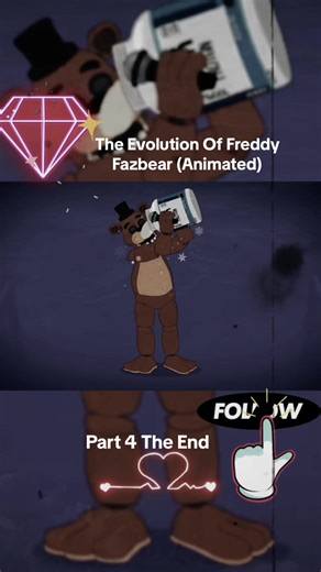 The Evolution Of Freddy Fazbear (Animated)#animated #fazbear