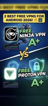 2 Best FREE VPNs for Android in 2026! (High Speed) Ninja VPN vs Proton VPN. #vpn #review #updates