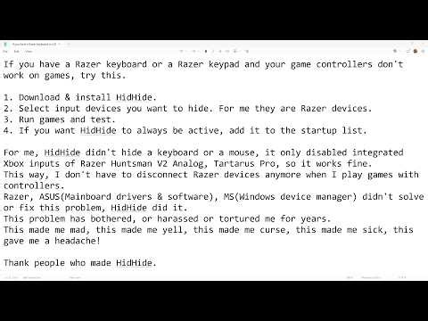 If Your Game Controllers Don't Work (Male Voice)