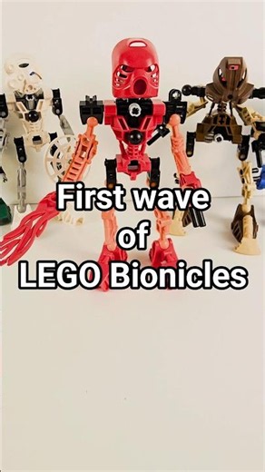 The first wave of LEGO Bionicles