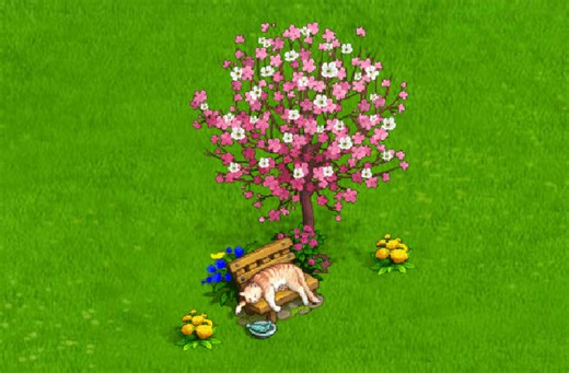 Spring has finally arrived! The sun is shining brightly in the sky, and long icicles hang from the rooftops. A warm breeze is blowing, and puddles are appearing in the yard and on the road. Sparrows are chirping joyfully... and cats too. Hurry up into the game: https://apps.facebook.com/287237754649165 | Astro Garden