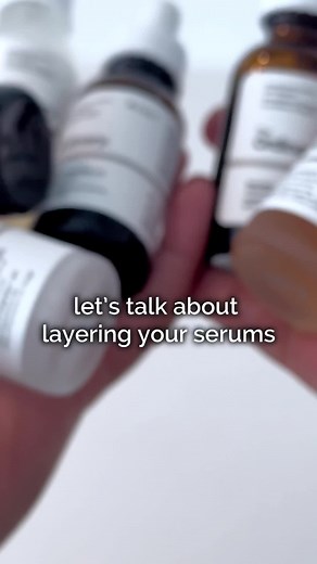 layering your serums 101 🤓 #skincareroutine #skincareregimen | The Ordinary
